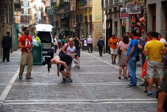 Joanna engaging with some locals