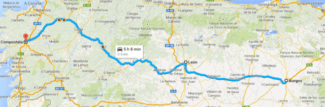 Burgos to Santiago