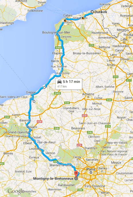 Dunkirk to Montigny