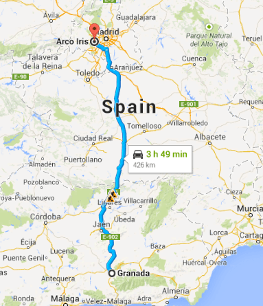 Granada to Madrid