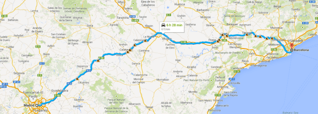 Madrid to Barcelona