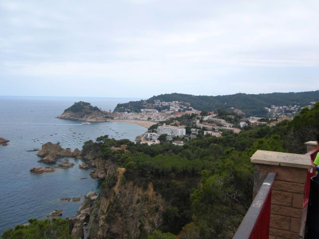 Tossa Bay from our Bikes