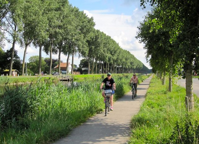 Bev and Joanna on the Bike Path