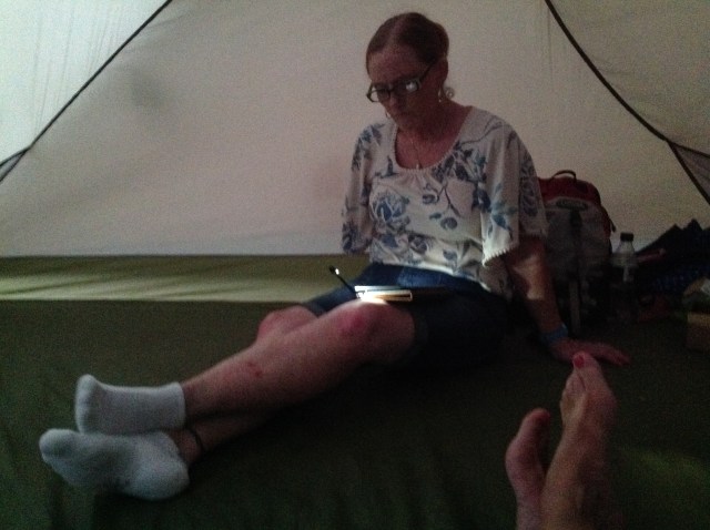 Bev in the Tent