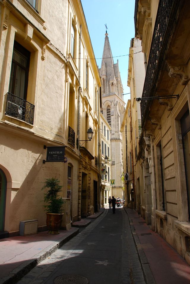 Carre Sainte-Anne at End of Street