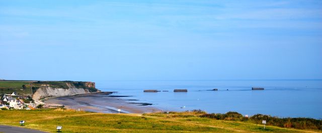 Cliffs and Floating Docks at Arromanches