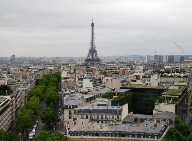 Eiffel Tower from the Arc de Triomphe