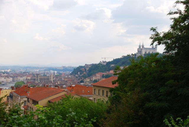 Lyon with Notre Dame Basilica in Background