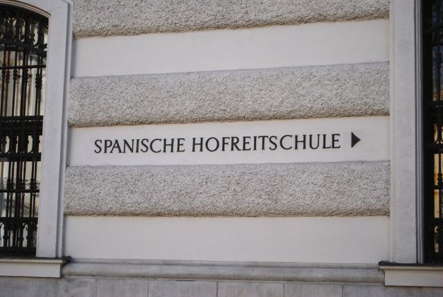 Spanish Riding School Sign
