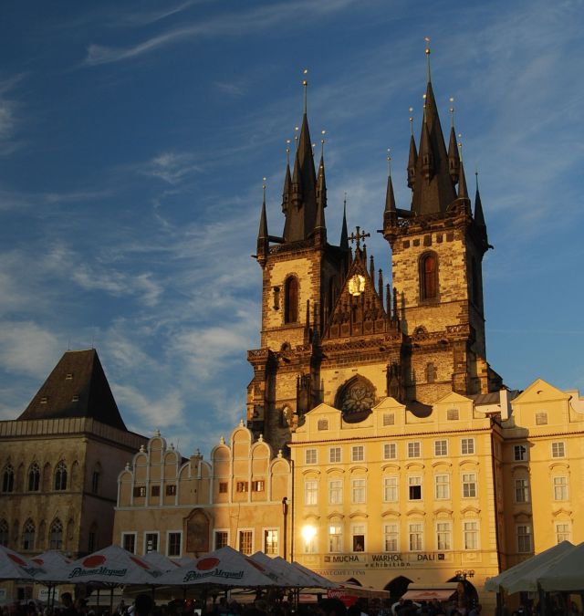 Tyn Church at Sunset