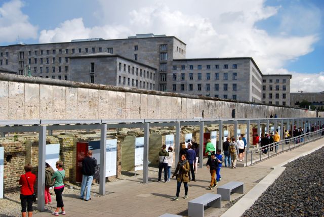 Surviving Section of Wall and Temporary Exhibit