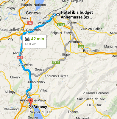 Annemasse to Annecy