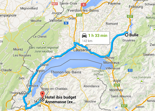 Buller to Annemasse