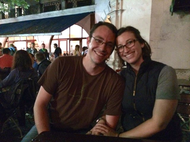 Jessica and Kris at Hofbrauhaus