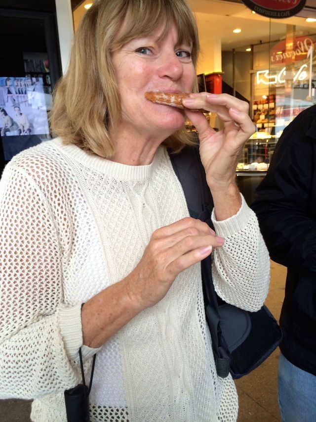 Kim Enjoys Her Treat