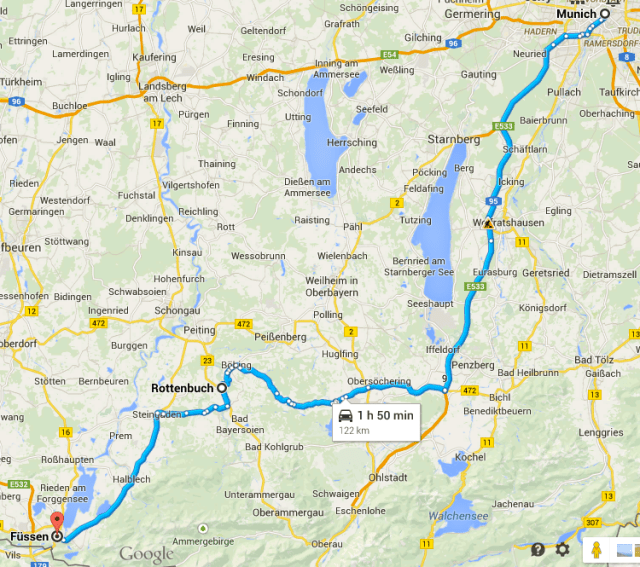 Munich to Fussen