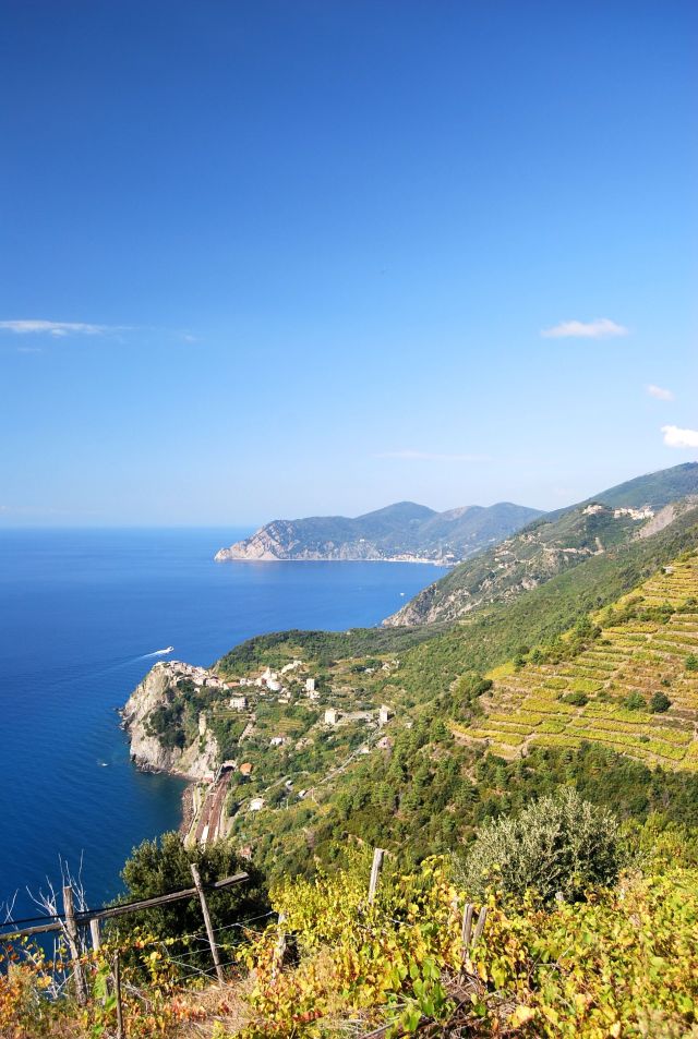 View of the Coast While Hiking