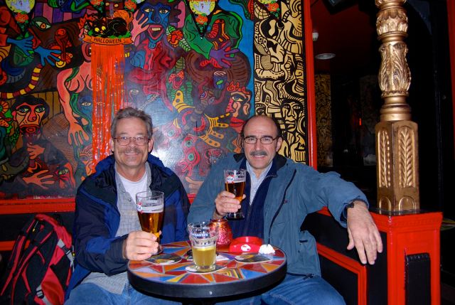 Francois and I at the Who's Bar, Paris 2007