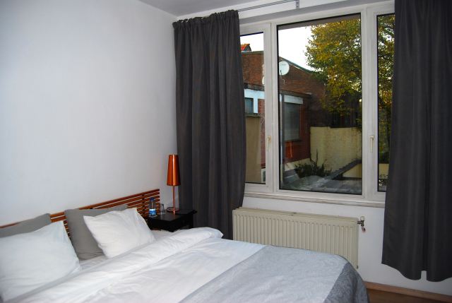 Our Bedroom with a View of the Back Courtyard