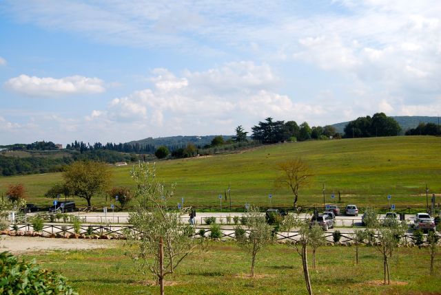 Parking Lot at Monteriggioni