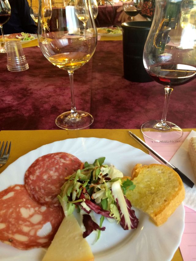 Plate of Food at the Tasting