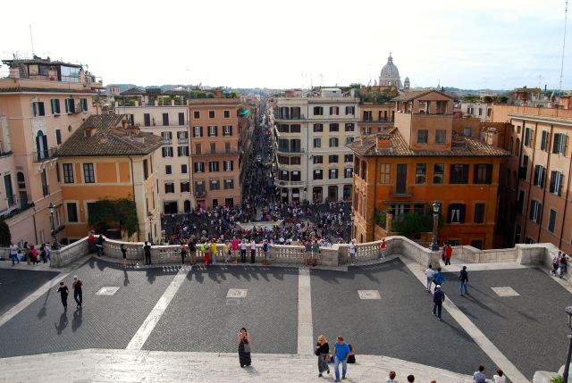 View from Atop the Spanish Steps