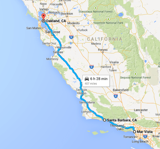 Mar Vista to Oakland