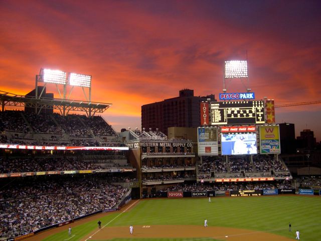 A Game at Petco, August 2004