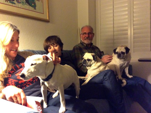 Joanna, Jan, Evan and Three Little Dogs