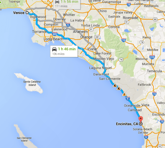 Venice to Encinitas