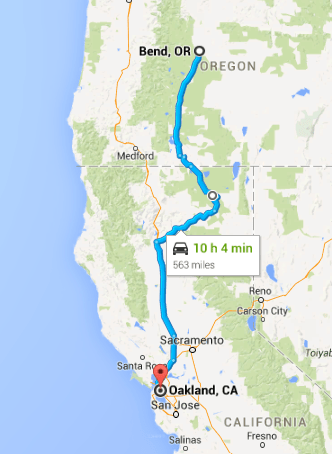 Bend to Oakland