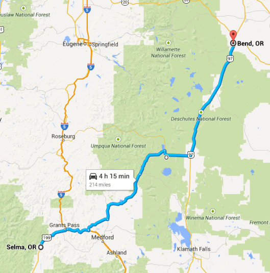 Selma to Bend