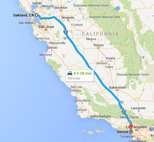Oakland to Venice