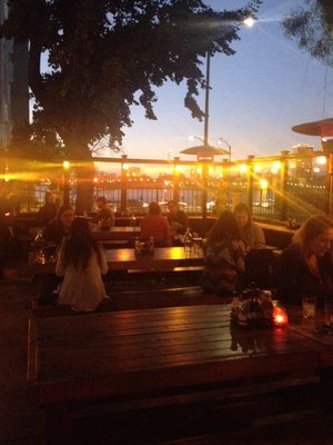 Portal Patio at Night