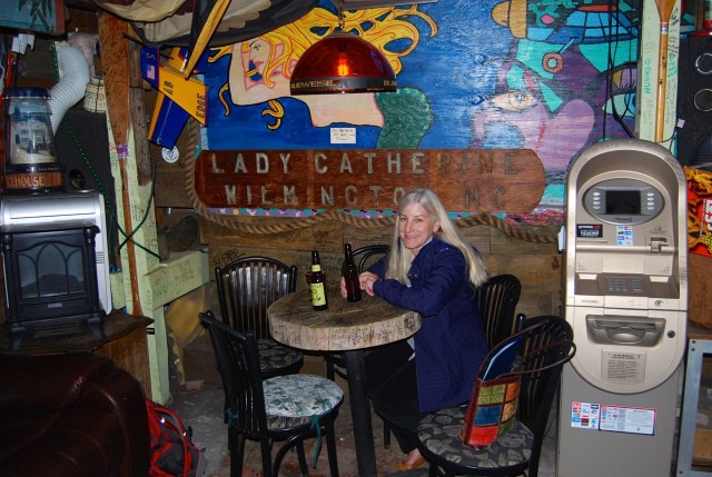 Indoors at the Fat Pelican