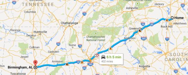 Charlotte to Birmingham