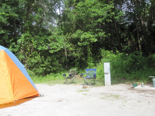 Campsite at James Island