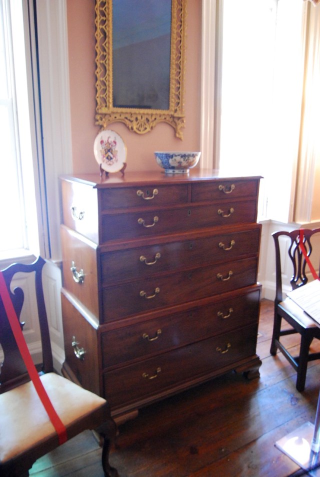 Three piece chest insde the Heyward House
