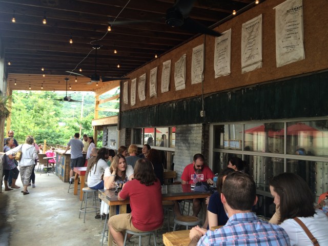 On the Patio at Burial