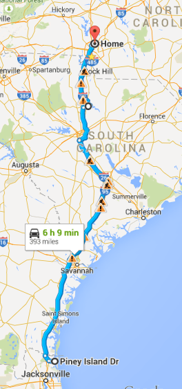 Piney Island to Home