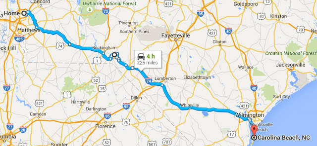 Home to Carolina Beach