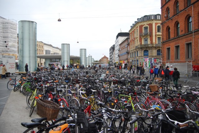 Bike Parking at Norreport Station