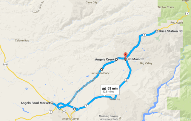 Angels Camp to the Cabin