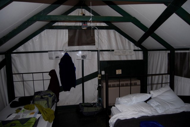 Our Heated Tent at Curry