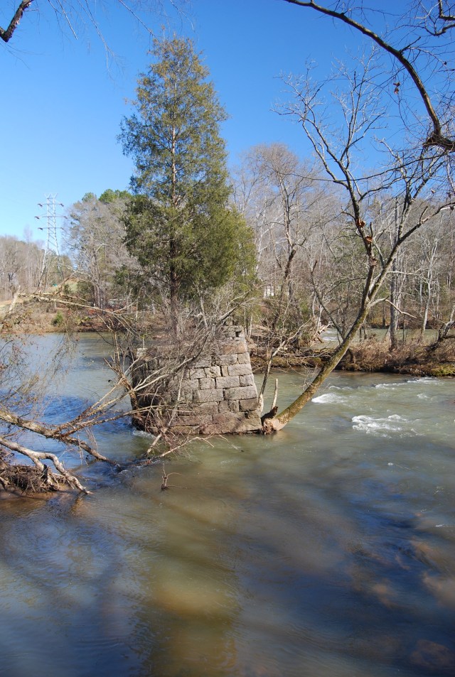 Old Bridge near the Pinhook Mill Site over the Catawba