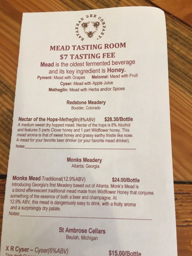 Mead Tasting