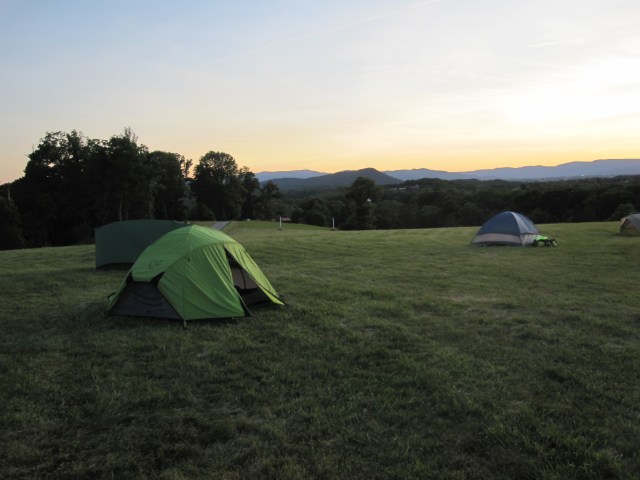 Sunset in Camp