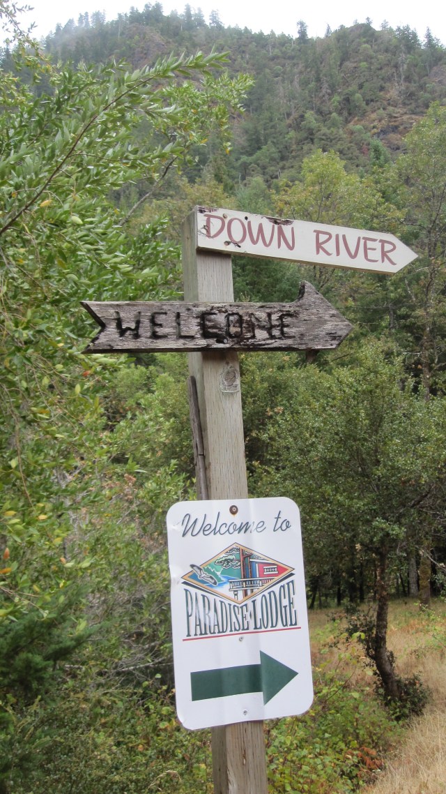 Sign for Paradise Lodge