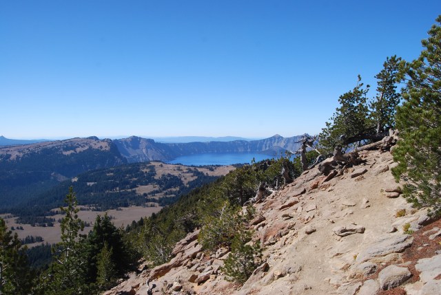 Crater Lake in the Distance