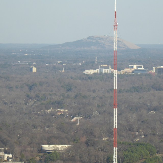 A Hazy Stone Mountain